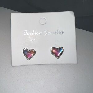 Kendra Scott, Ari heart earrings, watercolor